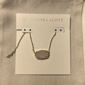 kendra scott elisa necklace gold iridescent